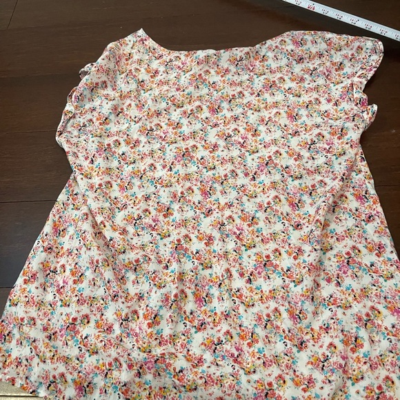 nwot Esprit Orange and Pink Blouse 8 - Picture 7 of 7